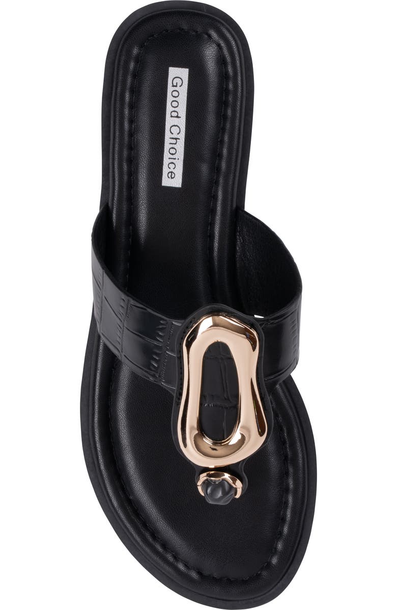 GOOD CHOICE NEW YORK Evarie Slide Sandal, Alternate, color, Black