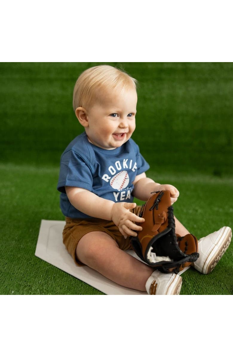 Sweet Wink Rookie of the Year Short Sleeve Bodysuit, Alternate, color, Indigo