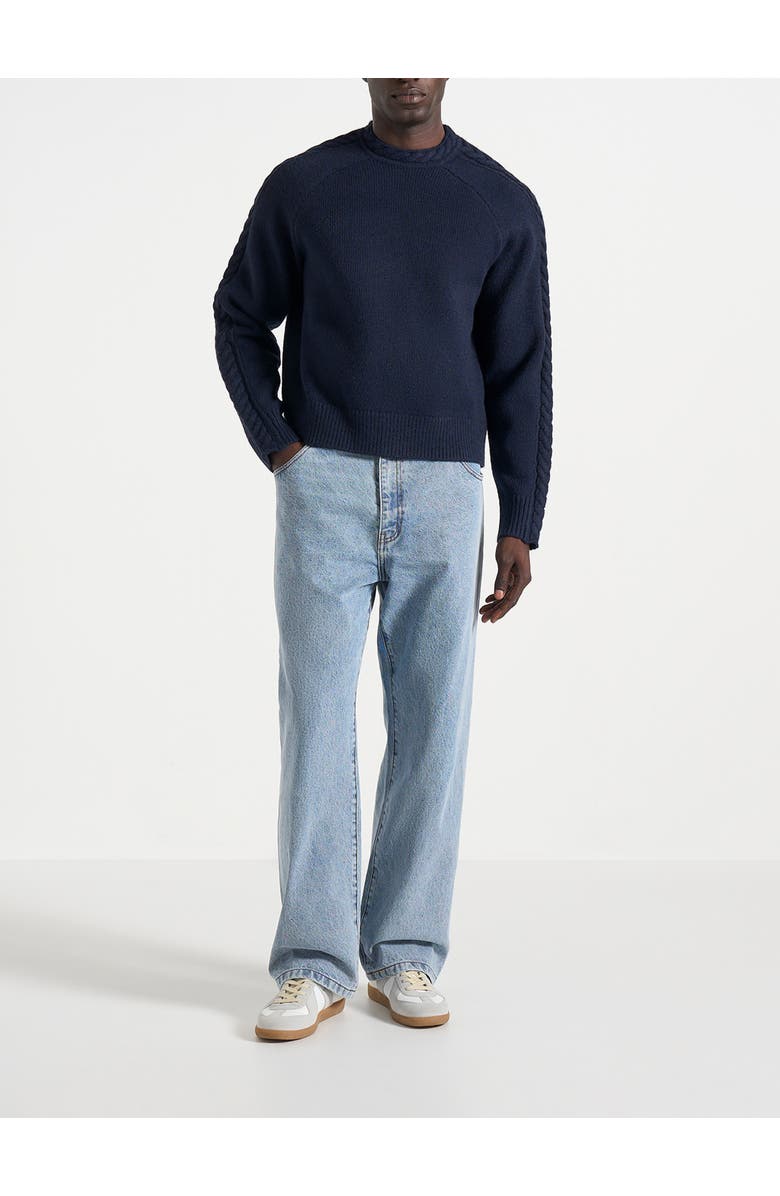 Manière De Voir Relaxed Fit Jeans, Alternate, color, Mid Blue