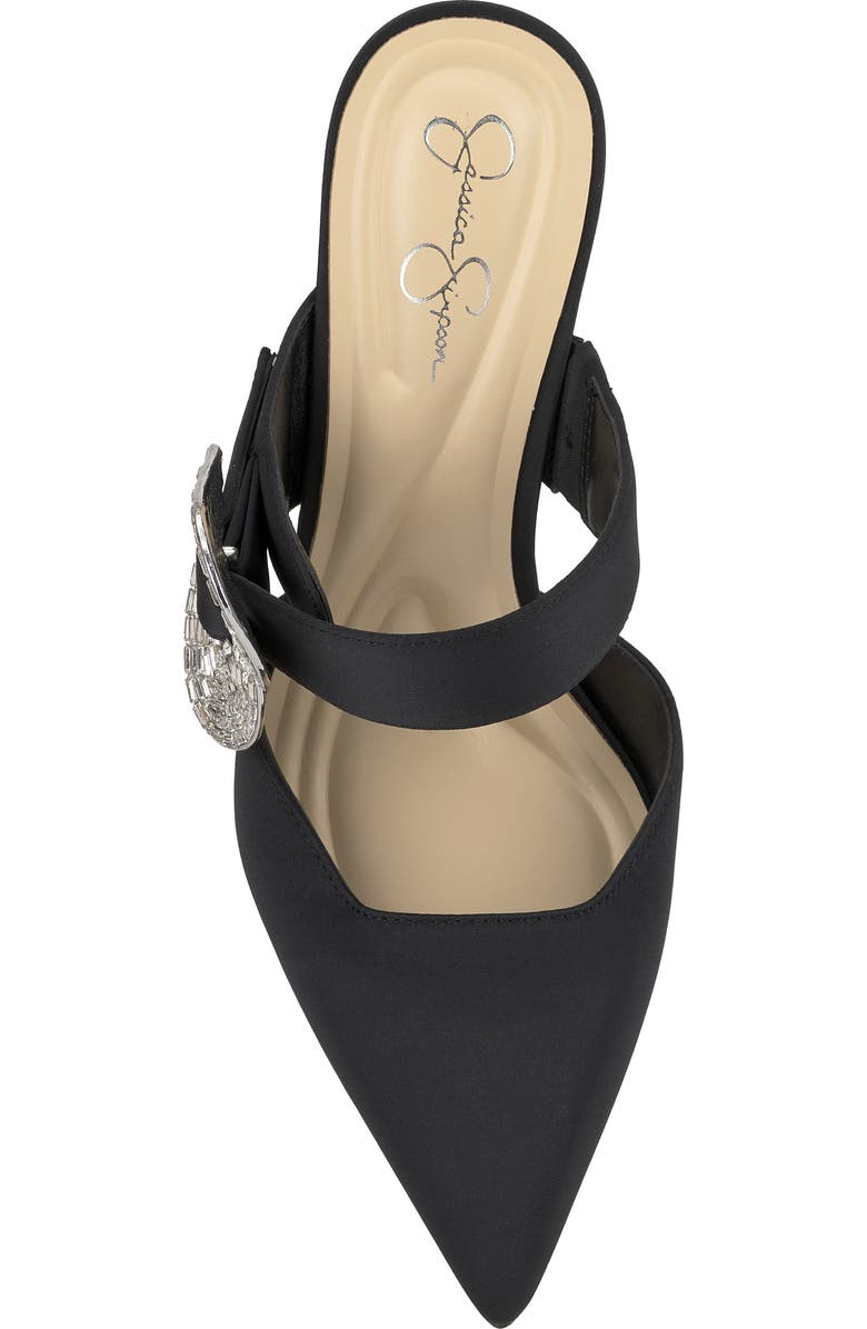 Jessica Simpson Favica Embellished Satin Slide Mule, Alternate, color,