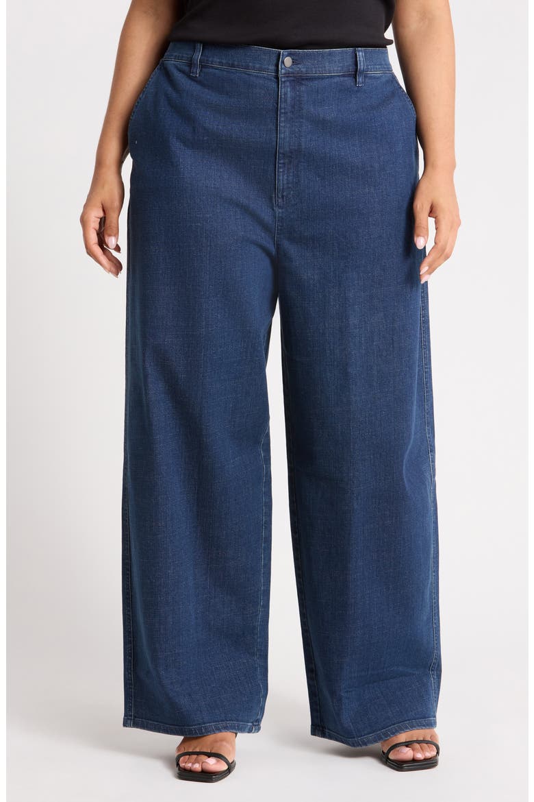 High Waist Roomy Wide Leg Jeans, Main, color, MIDNIGHT INDIGO