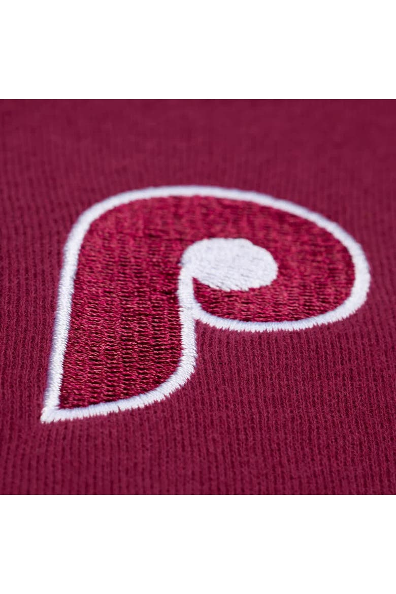 Women's Mitchell & Ness  Burgundy Philadelphia Phillies Script Sweatshirt, Alternate, color, Burgundy