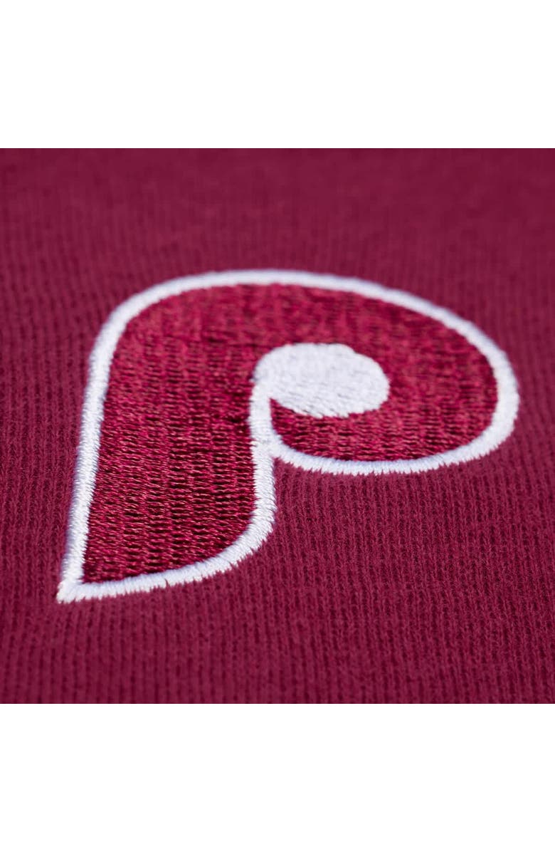 Mitchell & Ness Women's Mitchell & Ness  Burgundy Philadelphia Phillies Script Sweatshirt, Alternate, color, Burgundy