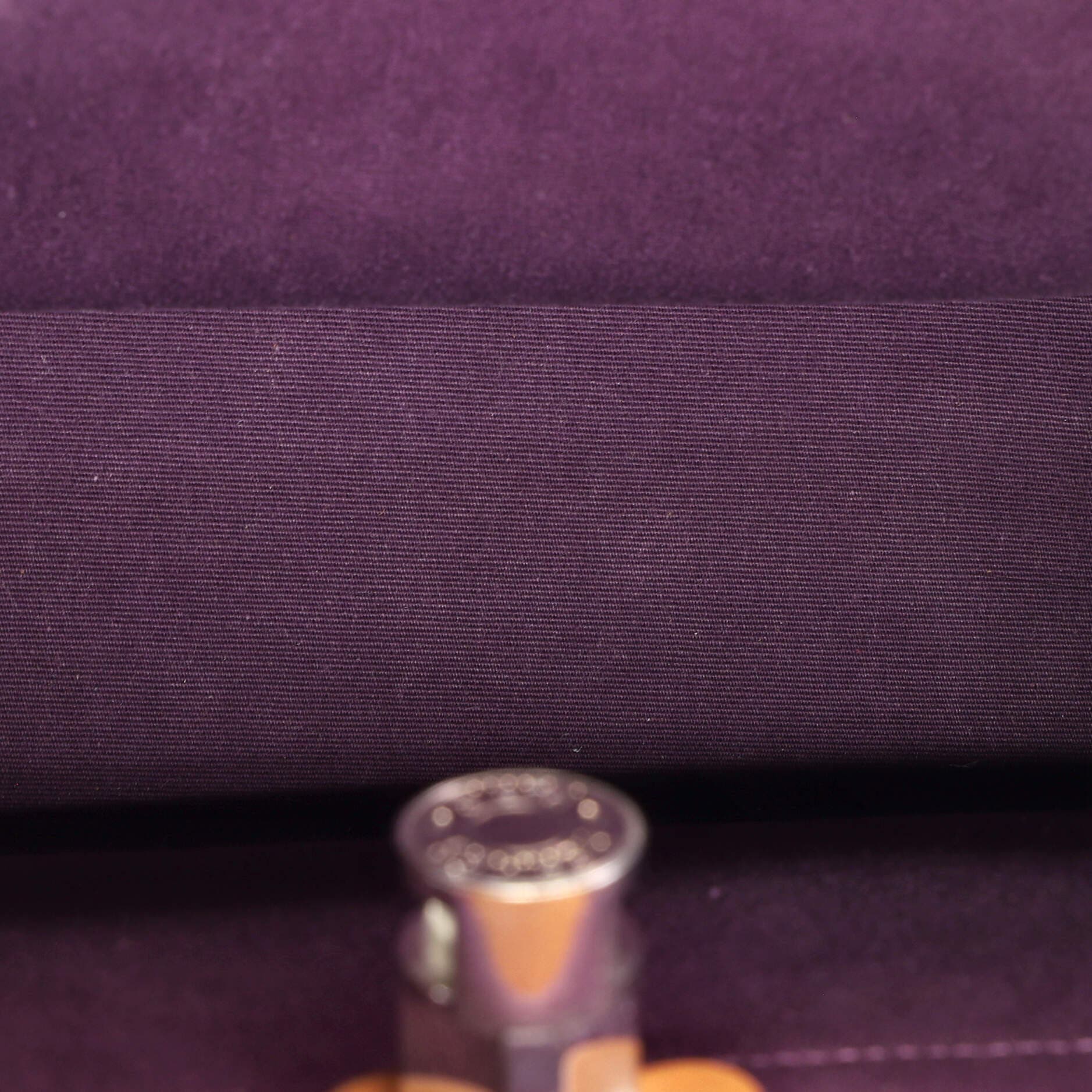 Pre-Owned Hermes Herbag Zip Leather and Toile 31, Alternate, color, 