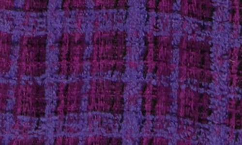 Area Stars Dela Long Sleeve Tweed Shirtdress In Purple