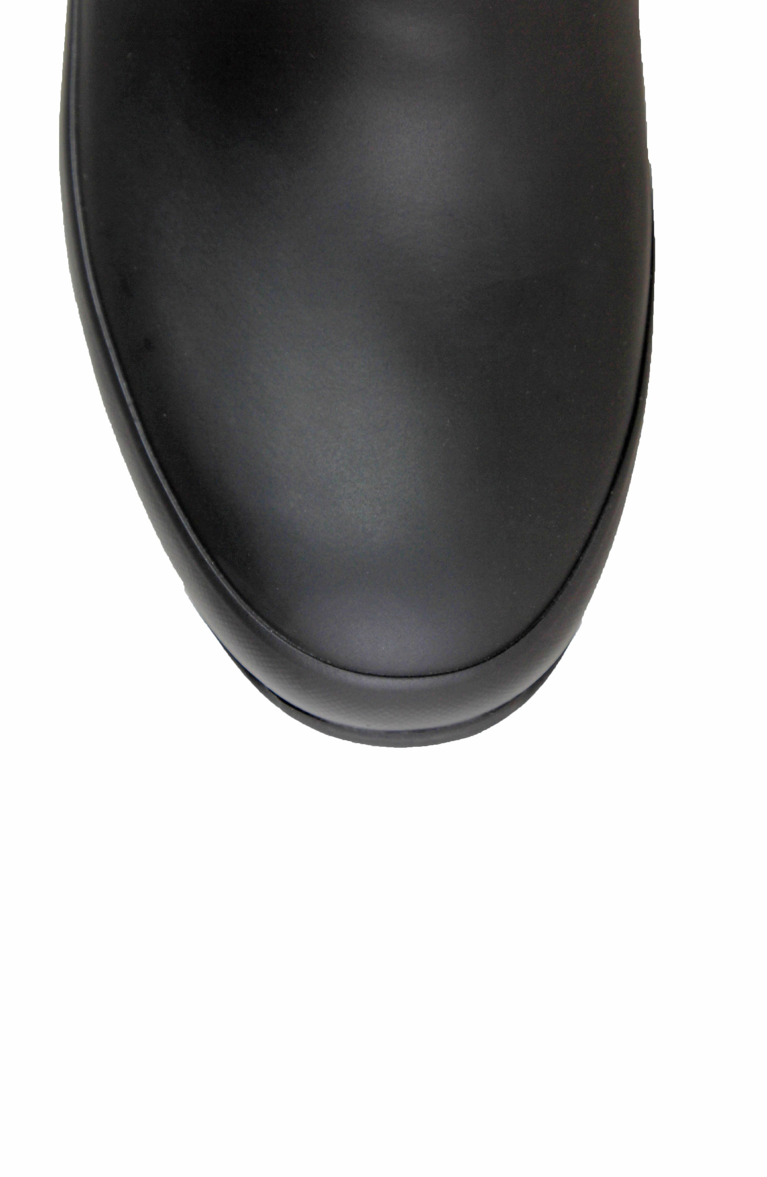 Amanda Plush Waterproof Rain Boot, Alternate, color, BLACK