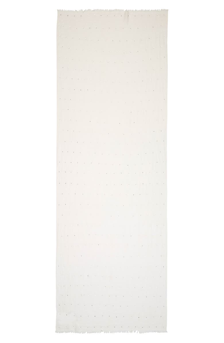 JANE CARR The Crystal Cashmere Scarf, Main, color, Dolphin