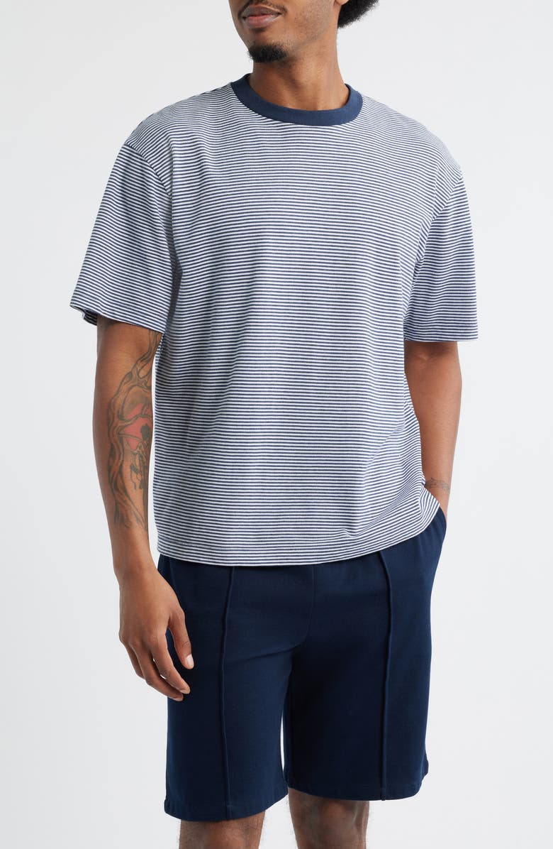 KROST Oversize Stripe Cotton T-Shirt, Main, color, 