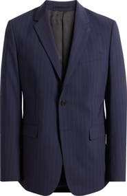 Theory Chambers Pinstripe Wool Blend Blazer