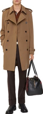 Burberry Mid-length Cashmere Hastings Trench Coat