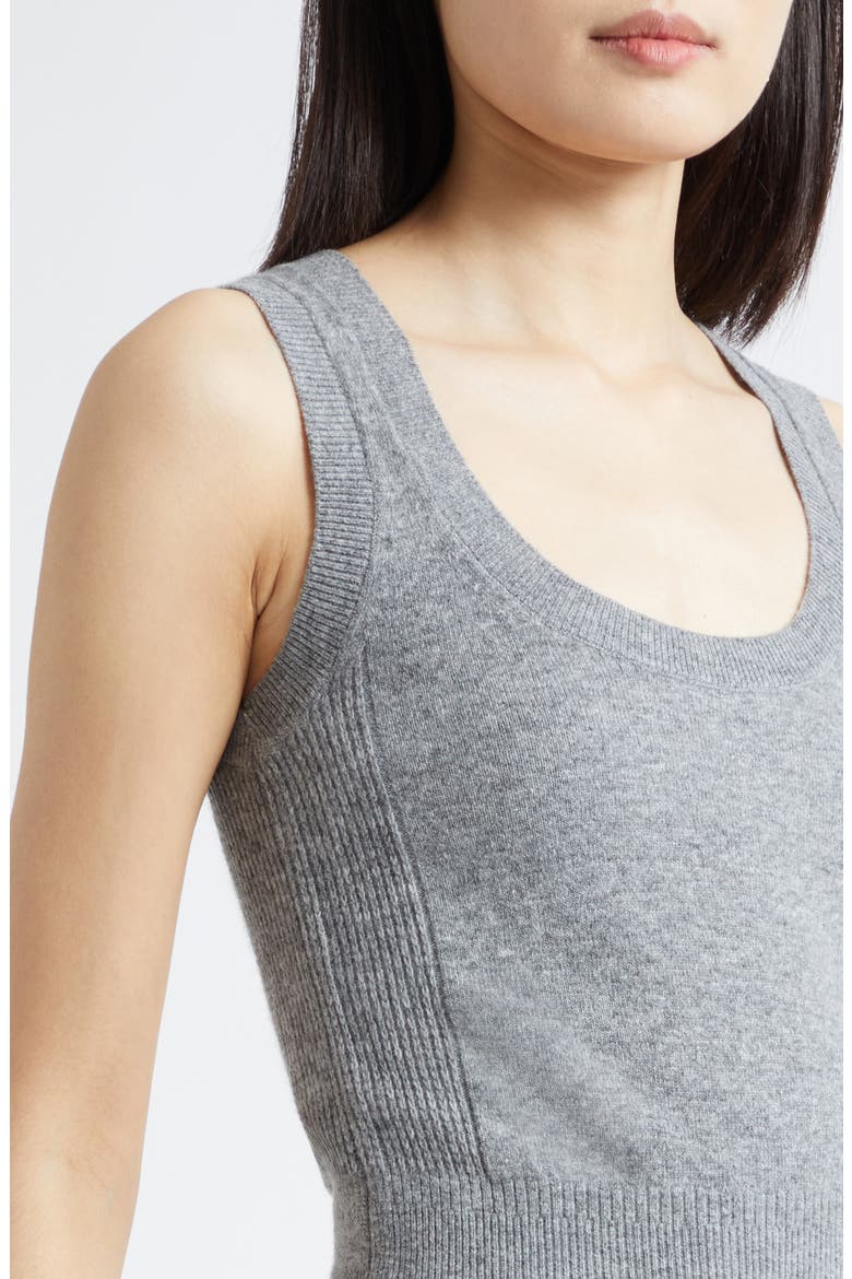 Scoop Neck Sweater Tank, Alternate, color, CHARCOAL MELANGE