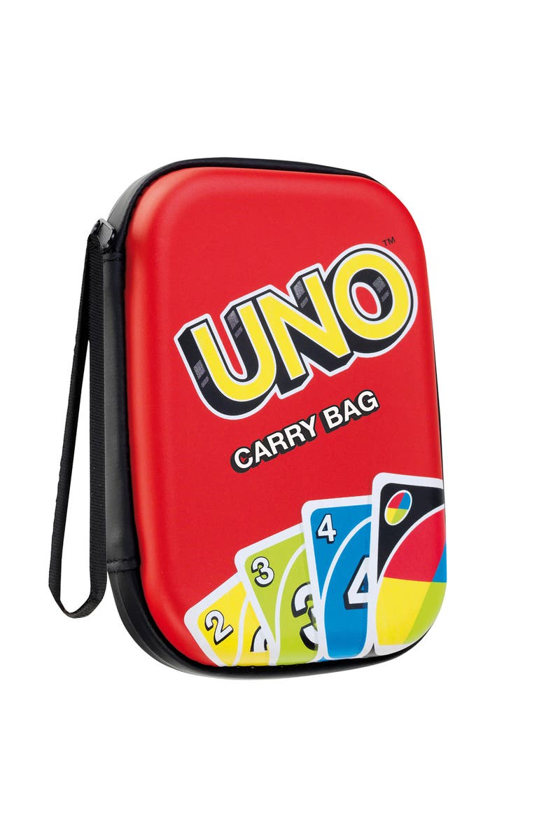 UNO Carry Bag Card Game Accessory, 6.1 X 4.3 Inches, Kids 3+, Main, color, Multicolored