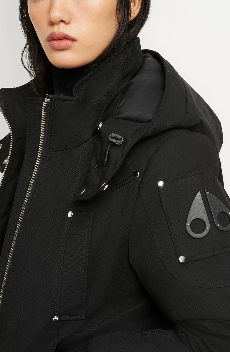 Moose Knuckles Lejuene Water Repellent Down Bomber Jacket, Alternate, color, 