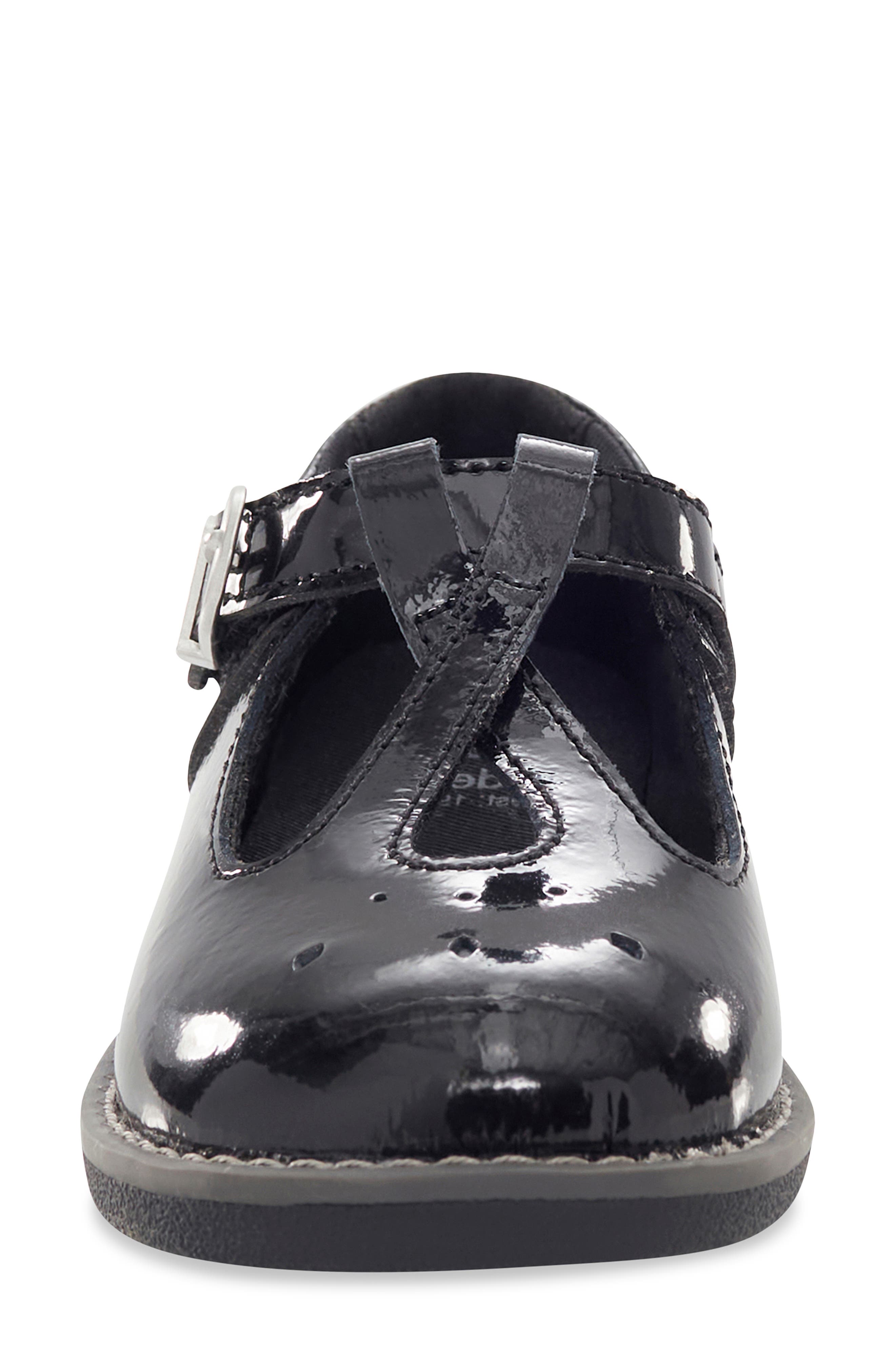 Stride Rite Kids
 Susie T-Strap Flat, Alternate, color, Black Patent