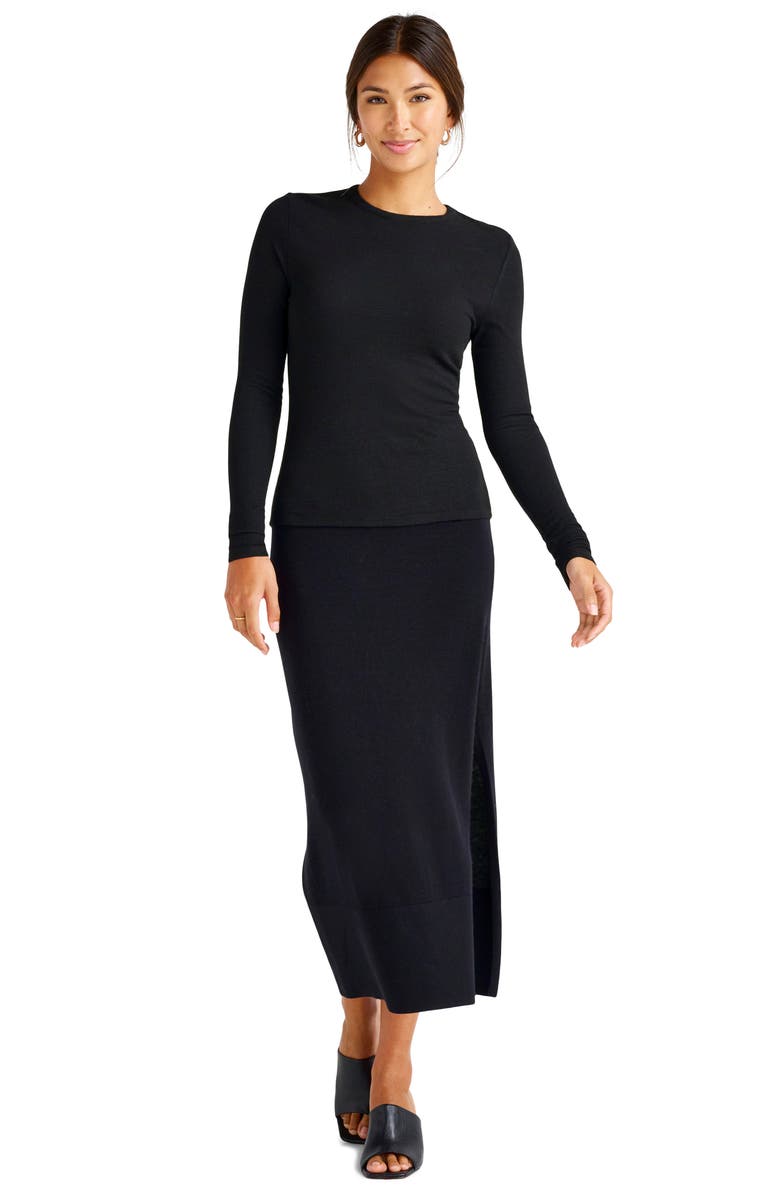 Splendid Isabella Shimmer Rib Top, Alternate, color, 