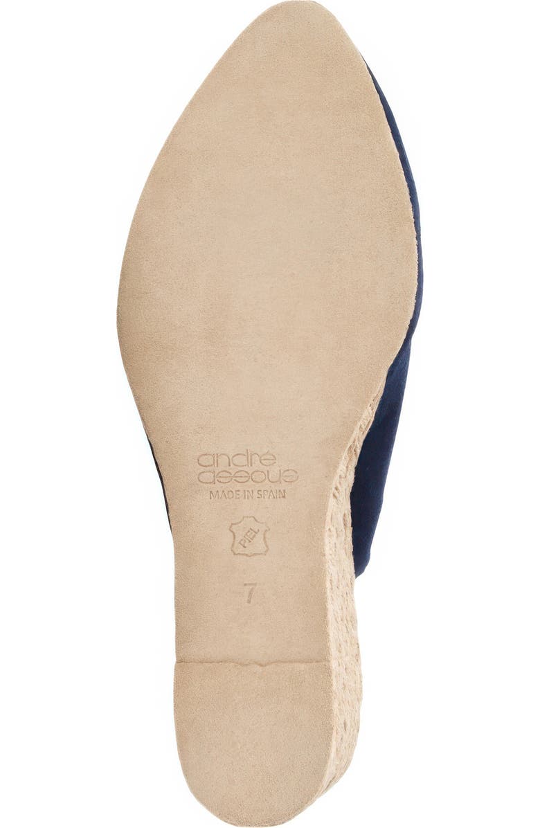 André Assous Pamala Slingback Wedge Pump, Alternate, color, Navy Suede