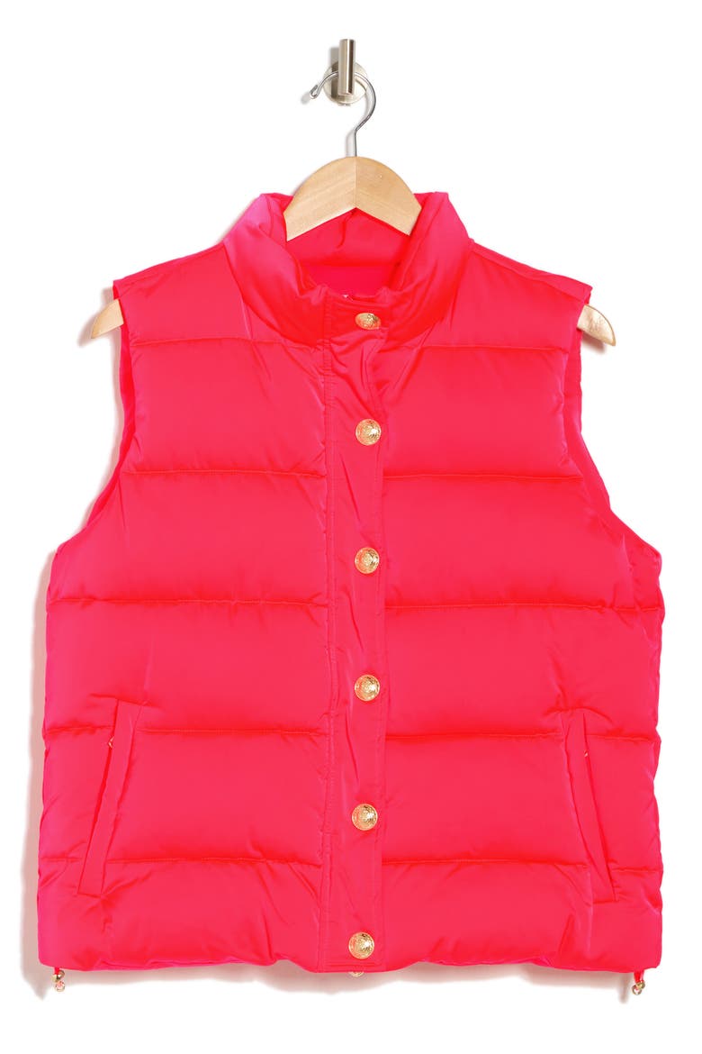 Rae Puffer Vest, Alternate, color, NEON CORAL