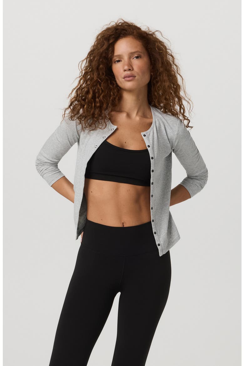 Pose Twin Cardigan, Alternate, color, LIGHT HEATHER GREY