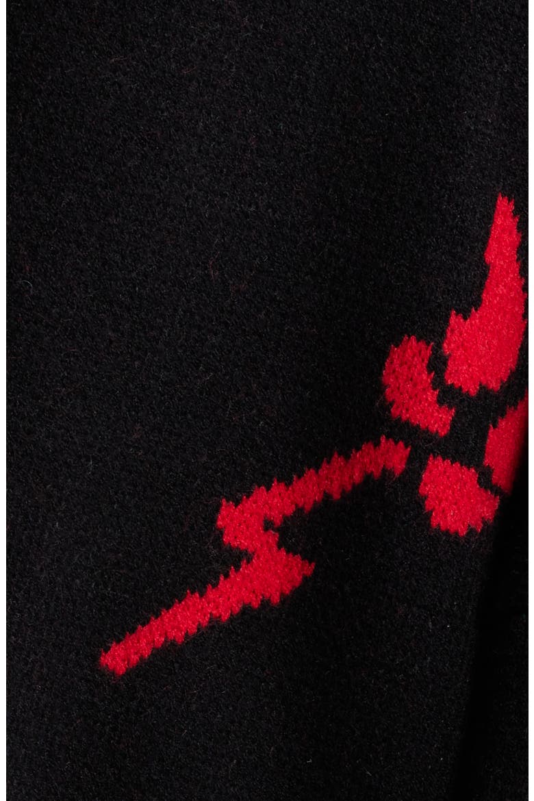 Look What You Made Me Do Oversize Snake Cardigan, Alternate, color, BLACK