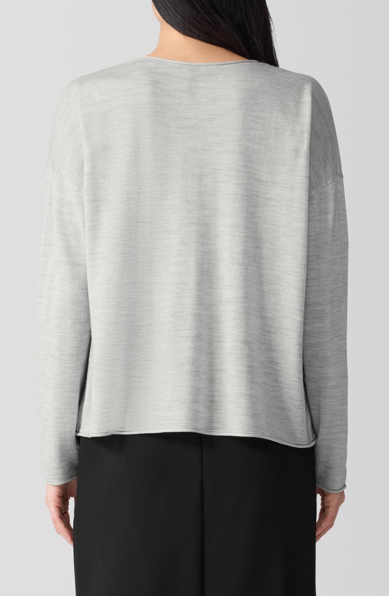 Eileen Fisher Crewneck Wool Sweater, Alternate, color,