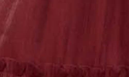 Blu Pepper Tie Strap Tiered Midi Dress In Burgundy