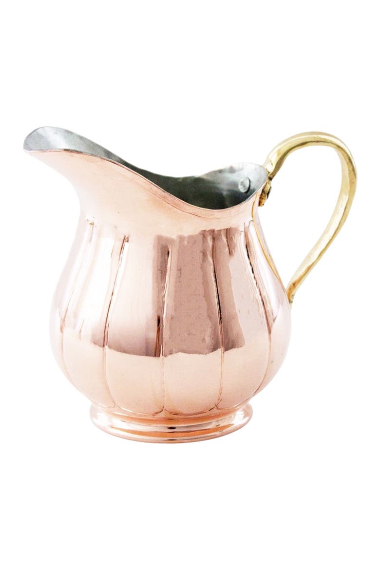 Vintage Inspired Copper Small Pitcher, Main, color, Copper