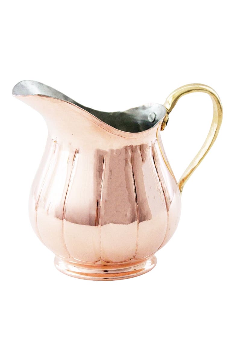 Coppermill Kitchen Vintage Inspired Copper Small Pitcher, Main, color, Copper