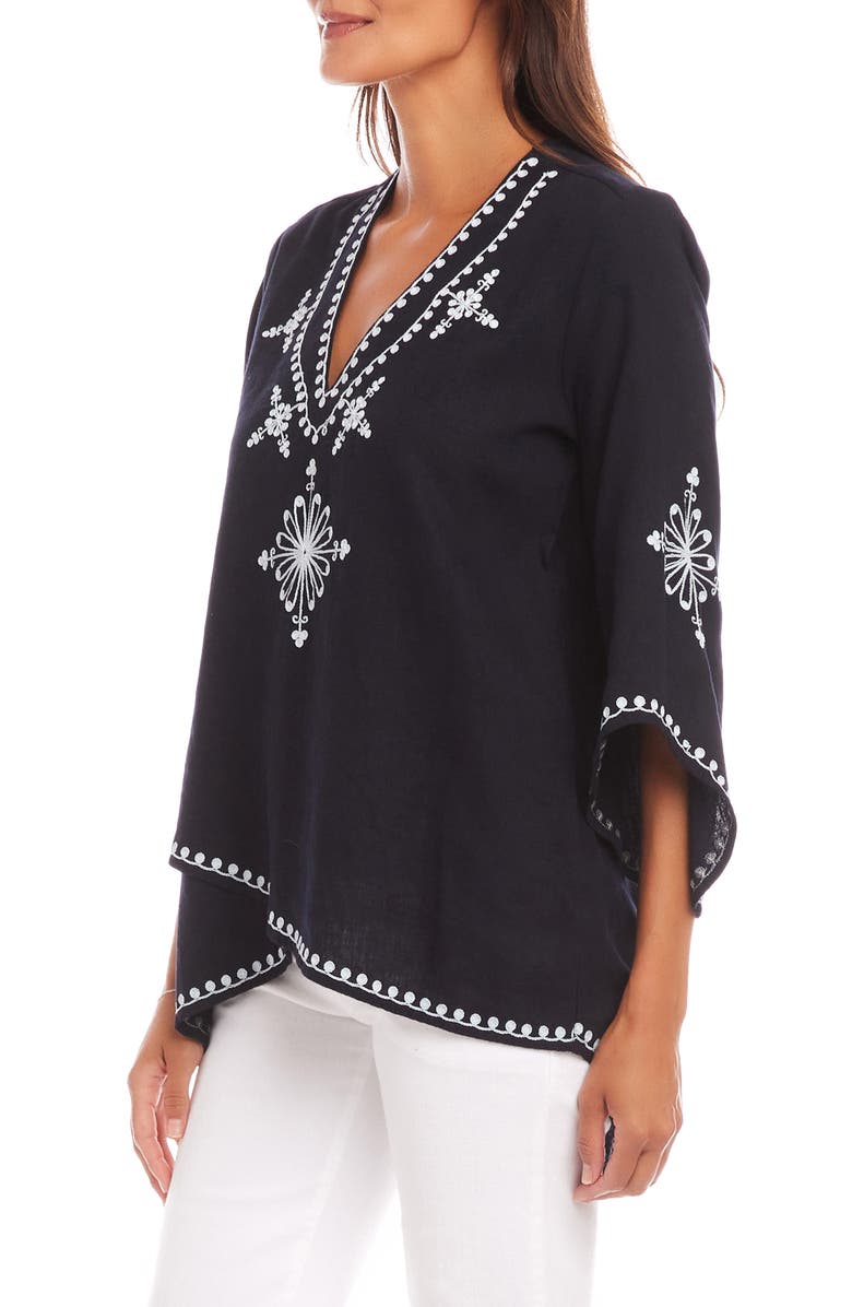 Karen Kane Embroidered Crossover Top, Alternate, color, 