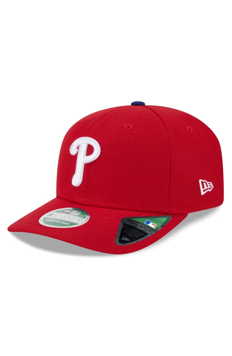 New Era Men's New Era Red Philadelphia Phillies 2025 MLB Postseason Side Patch 9SEVENTY Adjustable Hat, Alternate, color, 