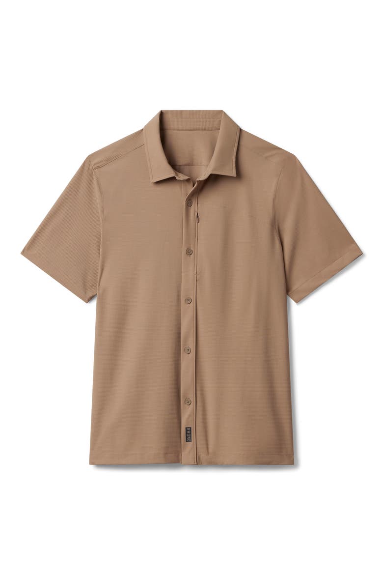 Invictus Ripstop Button-Up Shirt, Alternate, color, TAUPE BROWN