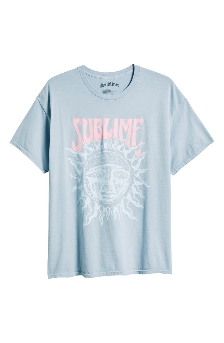 Merch Traffic Sublime Classic Logo Cotton Graphic T-Shirt, Alternate, color, Blue