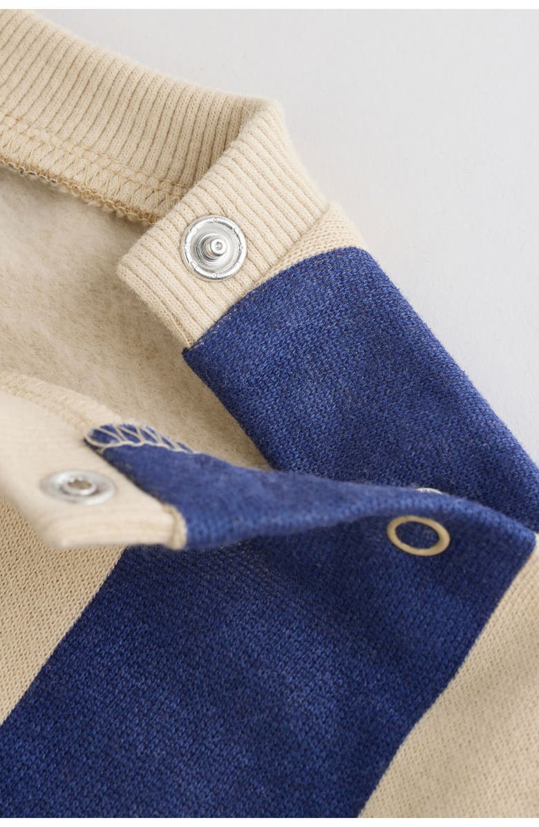 NEXT 4-Pack Sweatshirt & Shorts Sets, Alternate, color, Blue/ Rust Stripe