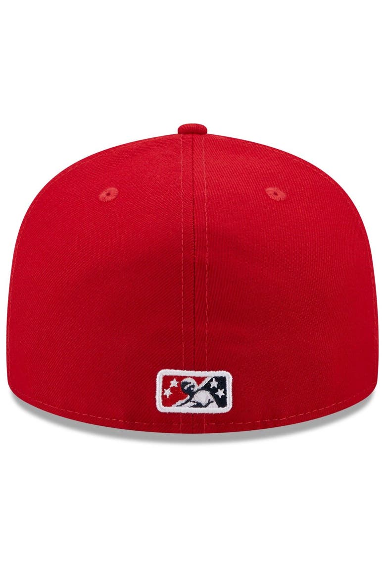 Men's New Era White/Red Worcester Red Sox Marvel x Minor League 59FIFTY Fitted Hat, Alternate, color, White