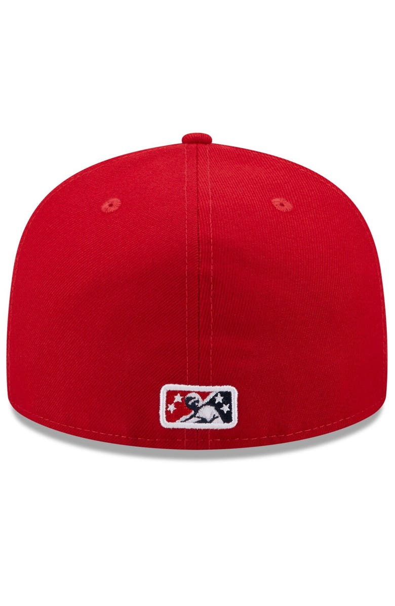 New Era Men's New Era White/Red Worcester Red Sox Marvel x Minor League 59FIFTY Fitted Hat, Alternate, color,
