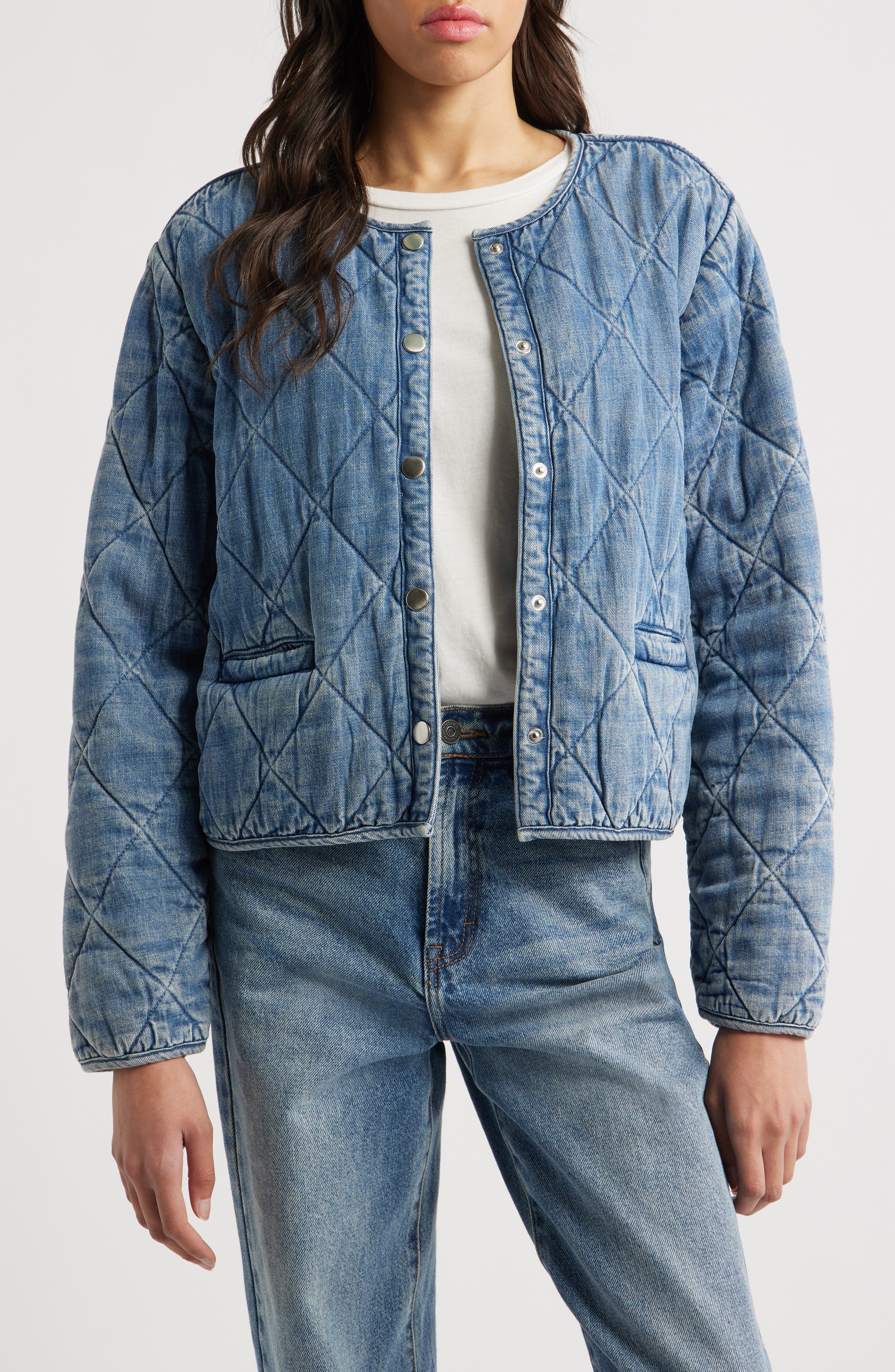 Rails Ency Quilted Denim Jacket