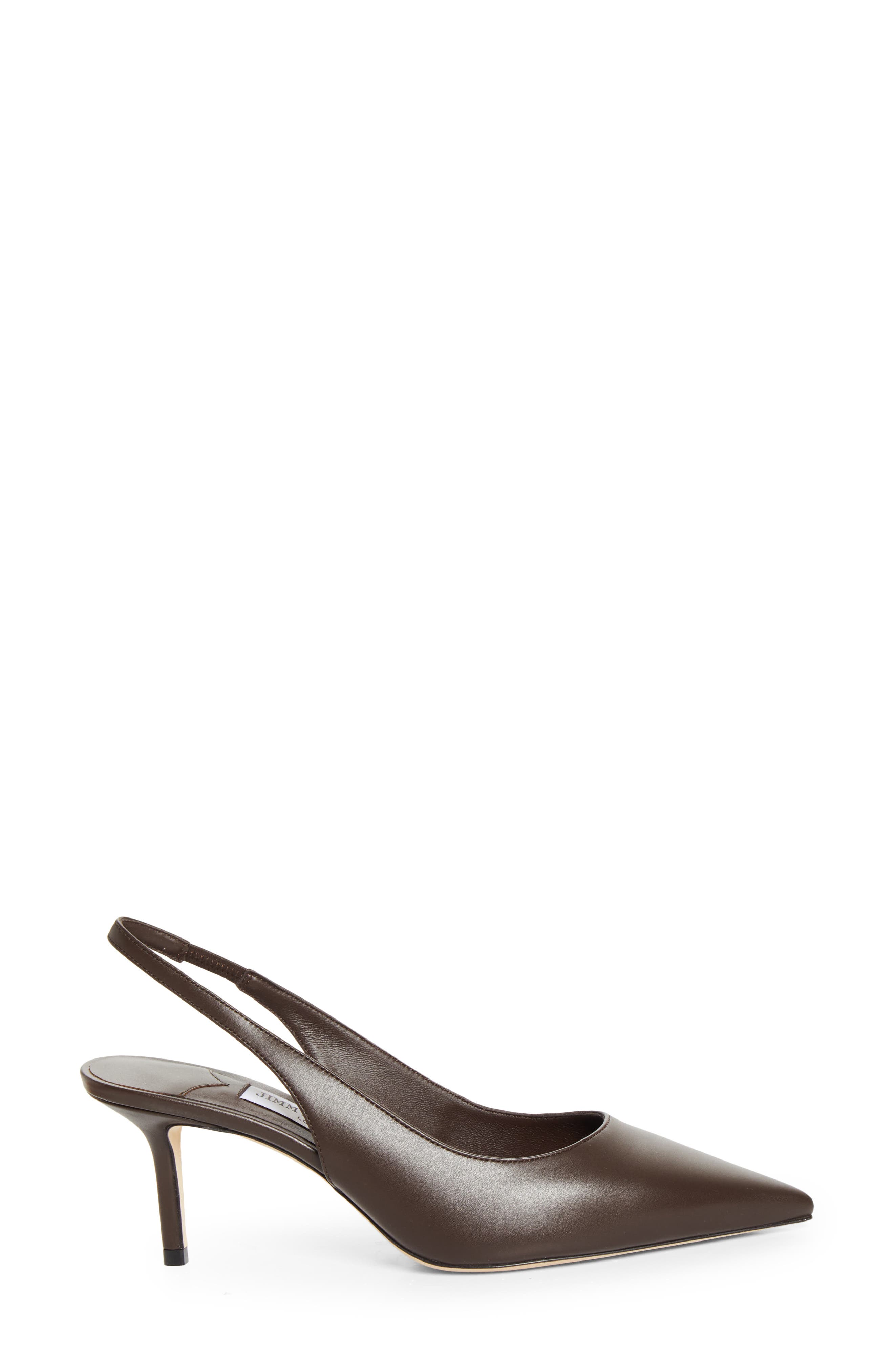 Love Pointed Toe Slingback Pump (Nordstrom Exclusive), Alternate, color, CHOCOLATE
