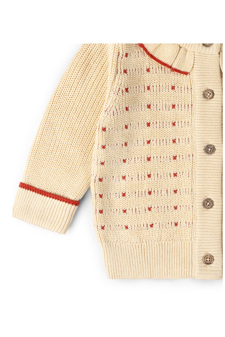 Kids' Frill Snuggly Cardigan, Alternate, color, CREAM