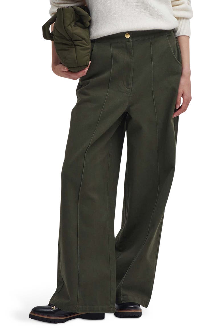 Allerston High Waist Utility Wide Leg Pants, Main, color, OLIVE