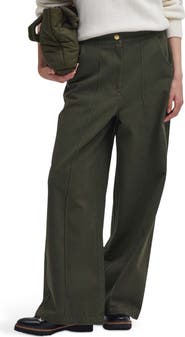 Barbour Allerston High Waist Utility Wide Leg Pants