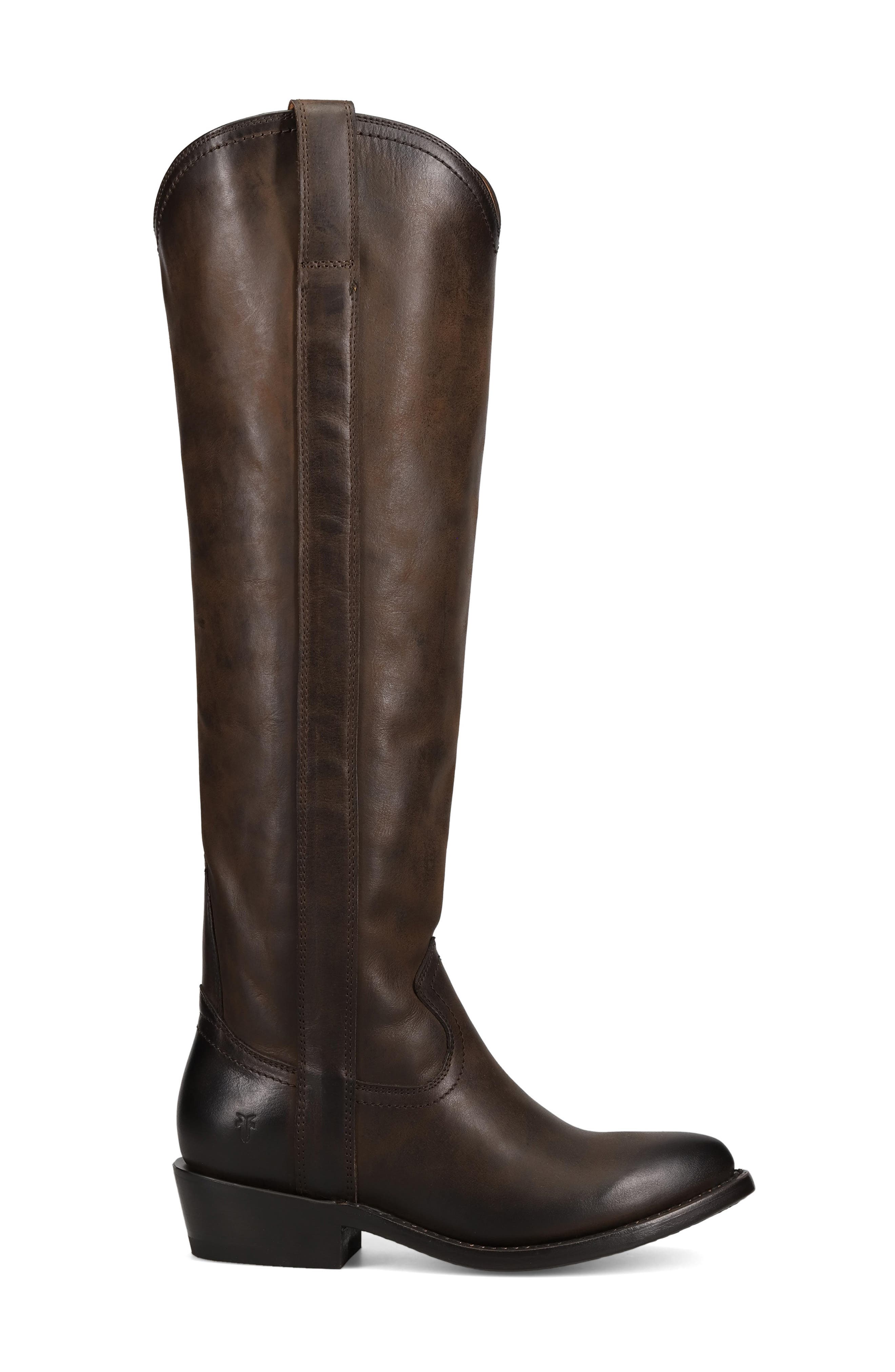 Billy Softy Tall Western Boot, Alternate, color, BROWN