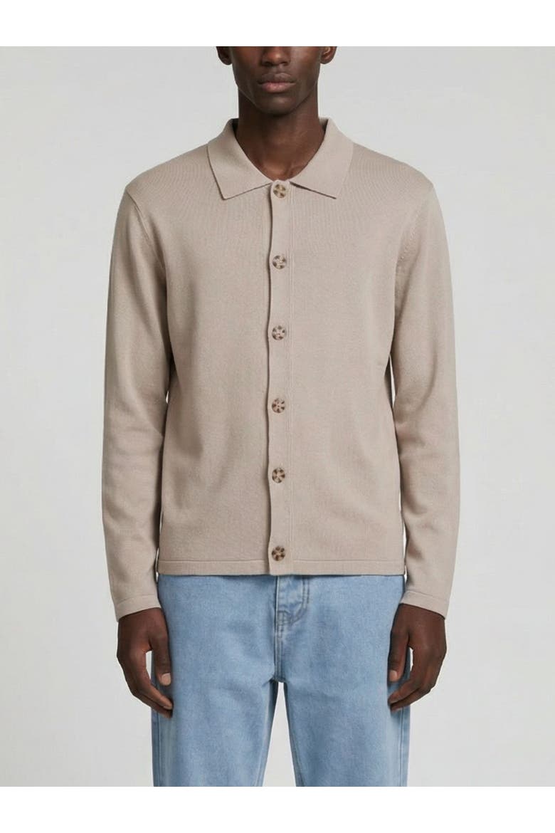 Milano Knit Button Front Cardigan, Main, color, Sand