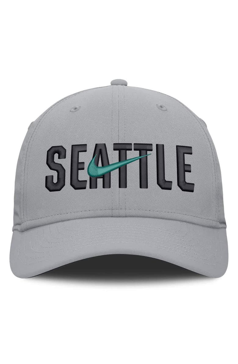 Nike Men's Nike  Gray Seattle Mariners Primetime Rise Dri-FIT Flex Hat, Alternate, color, Gray
