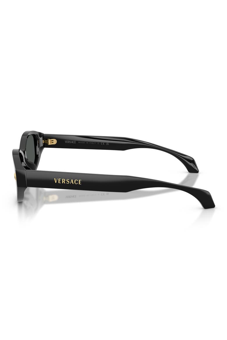 54mm Cat Eye Sunglasses, Alternate, color, BLACK / DARK GREY