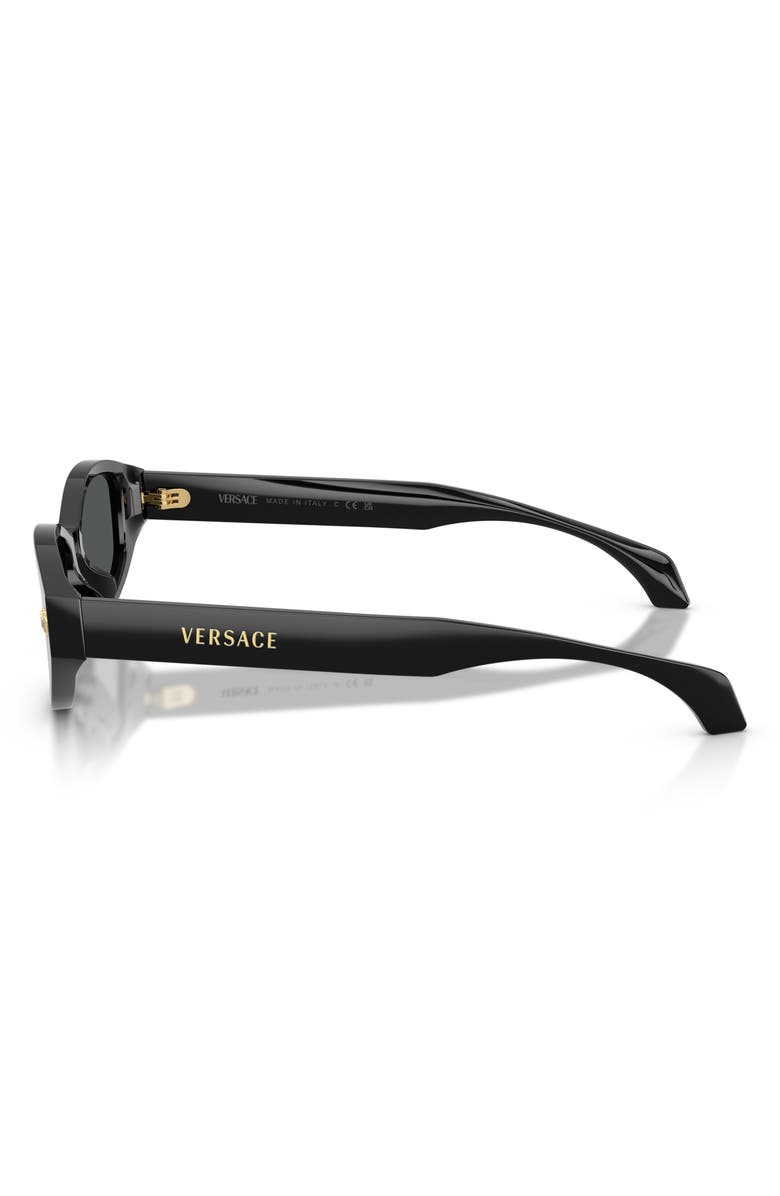 Versace 54mm Cat Eye Sunglasses, Alternate, color, Black / Dark Grey