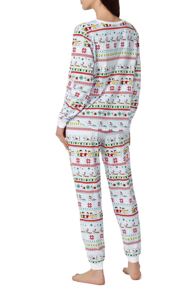 Peanuts Winter Parade Organic Cotton Pajamas, Alternate, color, PEANUTS WINTER PARADE