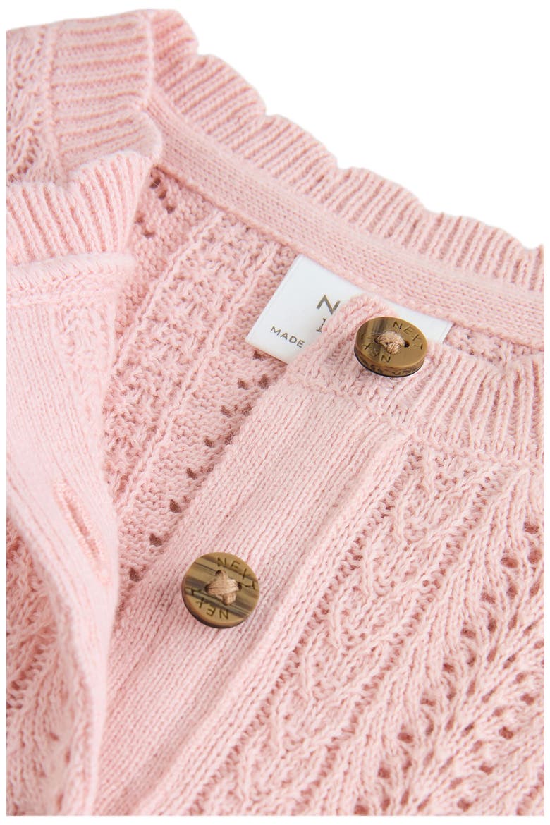 Pointelle Sweater Dress, Alternate, color, PINK