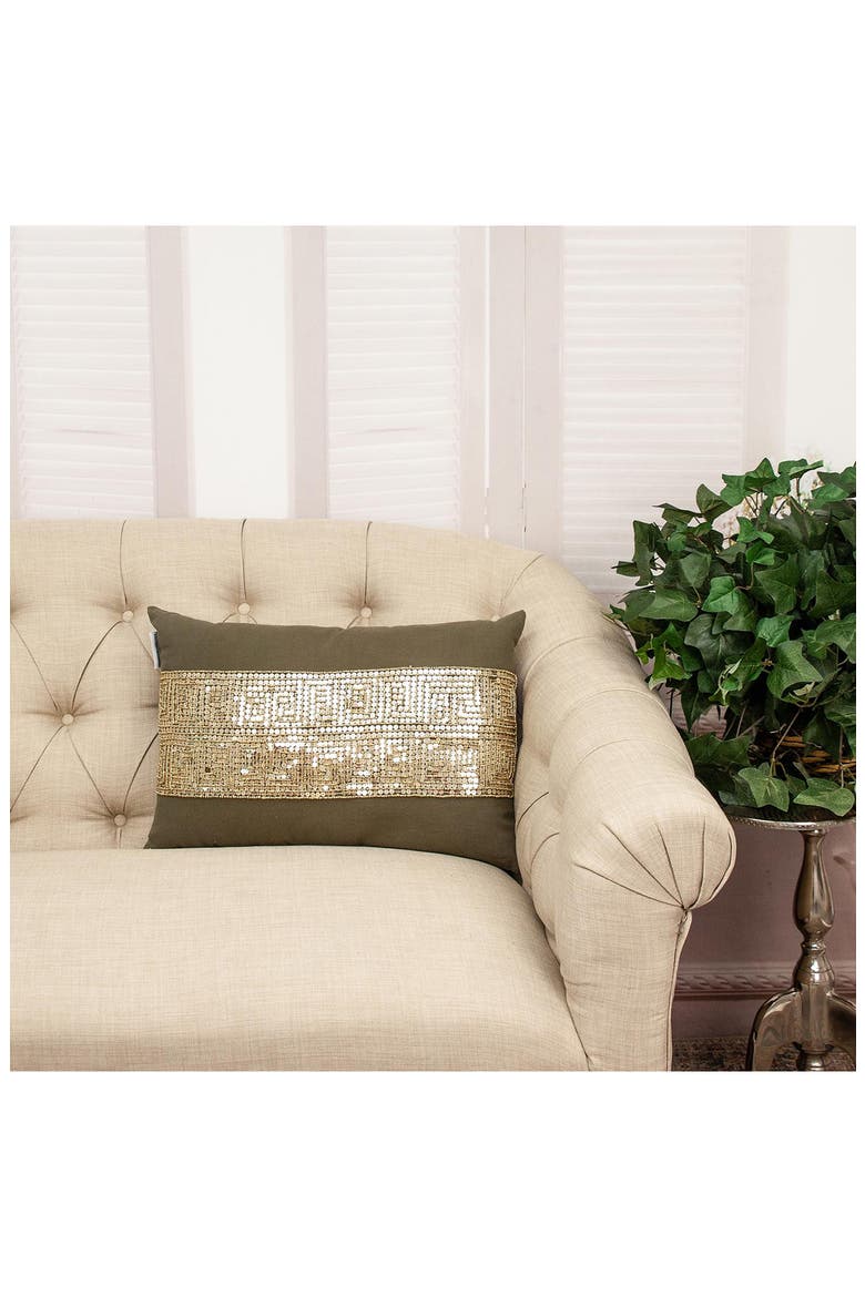 Misty Decorative Accent Pillow, Alternate, color, OLIVE