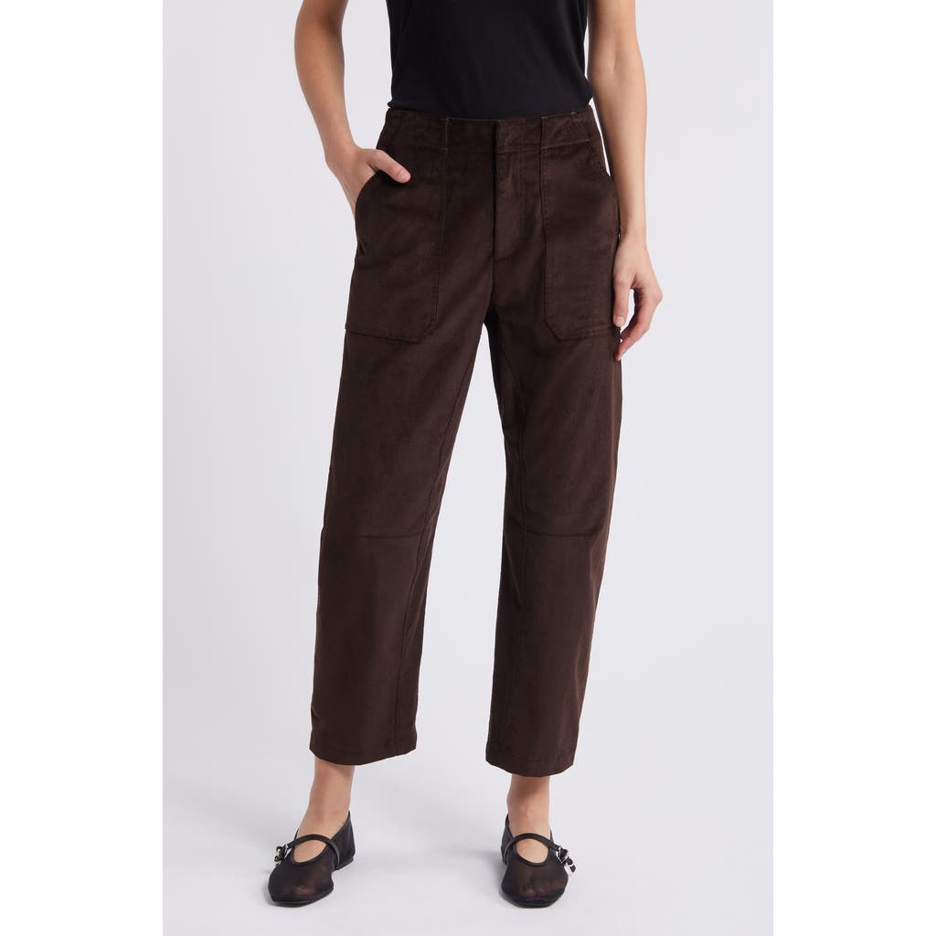 Rag & Bone Brown Leyton Trousers In Dark Brown