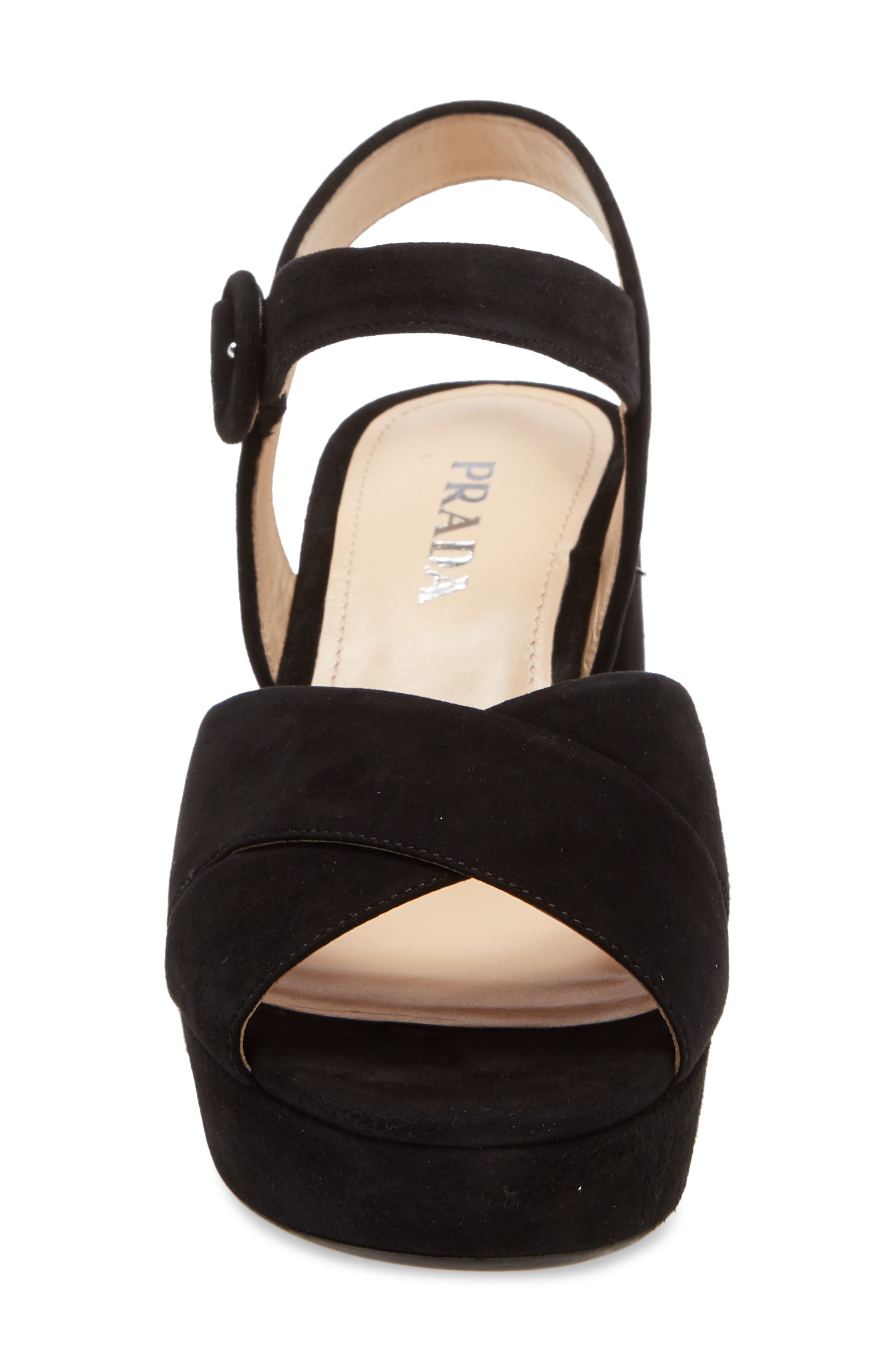 Prada Platform Sandal, Alternate, color, 