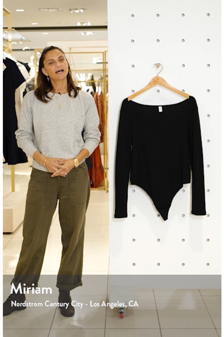 Square Neck Long Sleeve Bodysuit video